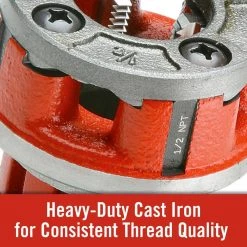 RIDGID 1/2 in. 00-R Manual Ratchet NPT Pipe Threading Right Hand Die Head + Alloy Dies (1 Die Head + 4 Dies) -Hand Tools Sales Store ridgid dies 36890r 4f 1000
