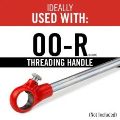 RIDGID 1/2 in. 00-R Manual Ratchet NPT Pipe Threading Right Hand Die Head + Alloy Dies (1 Die Head + 4 Dies) -Hand Tools Sales Store ridgid dies 36890r 66 1000