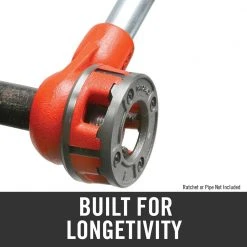 RIDGID 1/2 in. 00-R Manual Ratchet NPT Pipe Threading Right Hand Die Head + Alloy Dies (1 Die Head + 4 Dies) -Hand Tools Sales Store ridgid dies 36890r d4 1000