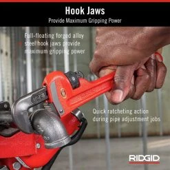 RIDGID 10 in. Straight Pipe Wrench for Heavy-Duty Plumbing, Sturdy Plumbing Pipe Tool with Self Cleaning Threads and Hook Jaws -Hand Tools Sales Store ridgid pipe wrenches 31010 1d 1000
