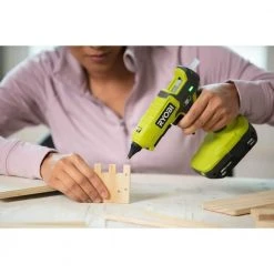 RYOBI ONE+ 18V Cordless Dual Temperature Glue Gun Kit with 2.0 Ah Battery and 18V Charger with FREE Glue Sticks (24-Piece) -Hand Tools Sales Store ryobi adhesives tape p307k1n a1932402 c3 1000