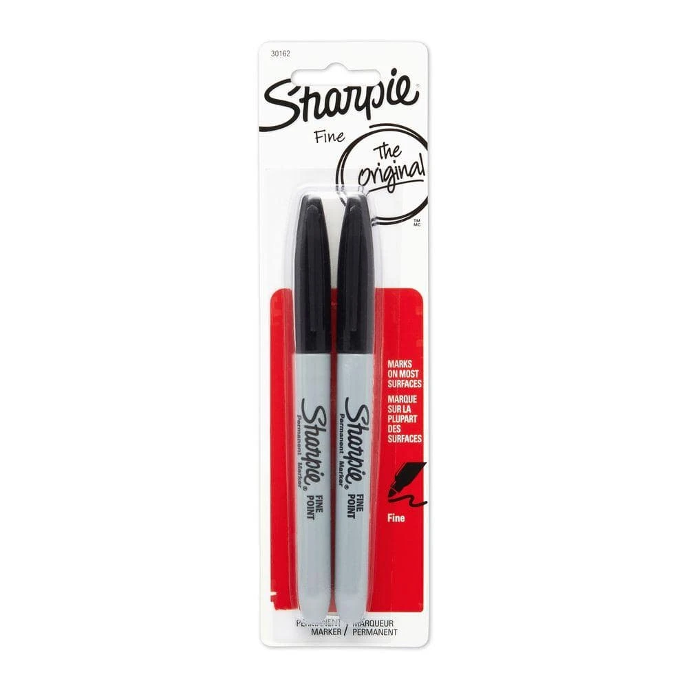 Sharpie Black Fine Point Permanent Markers (2-Pack) 1 Sharpie Black Fine Point Permanent Markers (2-Pack)