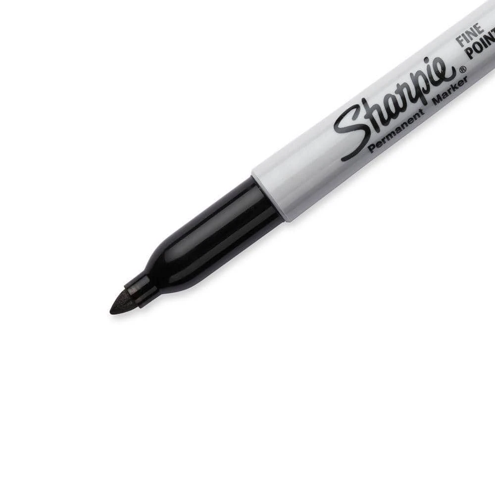 Sharpie Black Fine Point Permanent Markers (2-Pack) 2 Sharpie Black Fine Point Permanent Markers (2-Pack) - Image 2