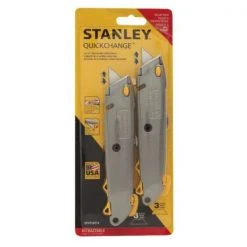 Stanley Quick Change Retractable Utility Knife (2-pack) -Hand Tools Sales Store stanley knife sets stht10274 1d 1000