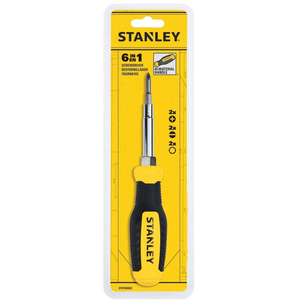 Stanley 6-in-1 Multi-Bit Screwdriver 3 Stanley 6-in-1 Multi-Bit Screwdriver - Image 3