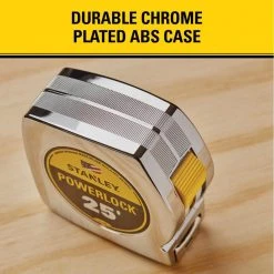 Stanley 25 ft. PowerLock Tape Measure -Hand Tools Sales Store stanley tape measures 33 425d 1d 1000