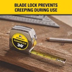 Stanley 30 ft. PowerLock Tape Measure -Hand Tools Sales Store stanley tape measures 33 430l 40 1000