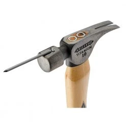 Stiletto 10 oz. Titanium Smooth Face Hammer with 14 1/2 in. Curved Hickory Handle -Hand Tools Sales Store stiletto claw hammers fh10c a0 1000