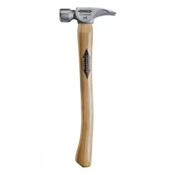Stiletto 14 Oz. Titanium Smooth Face Hammer with 18 in. Curved Hickory Handle -Hand Tools Sales Store stiletto claw hammers ti14sc fa 1000